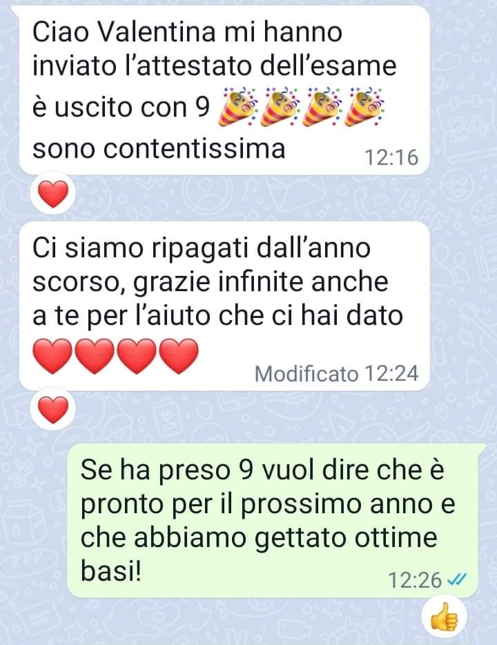 Valentina Mosele - Testimonianze clienti