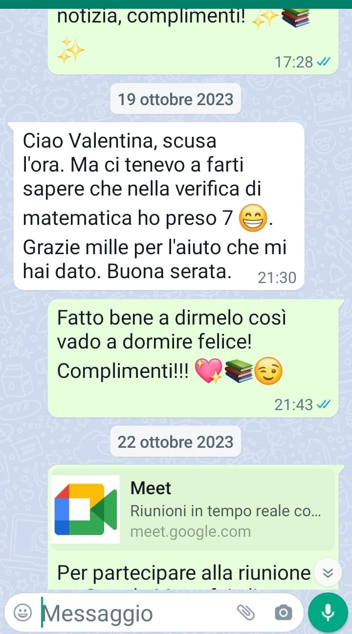 Valentina Mosele - Testimonianze clienti